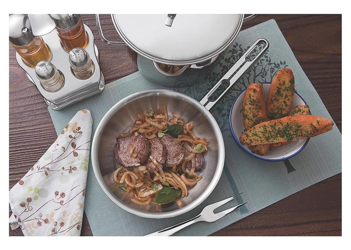 Frigideira Tramontina Fundo Triplo 24cm - Inox Allegra