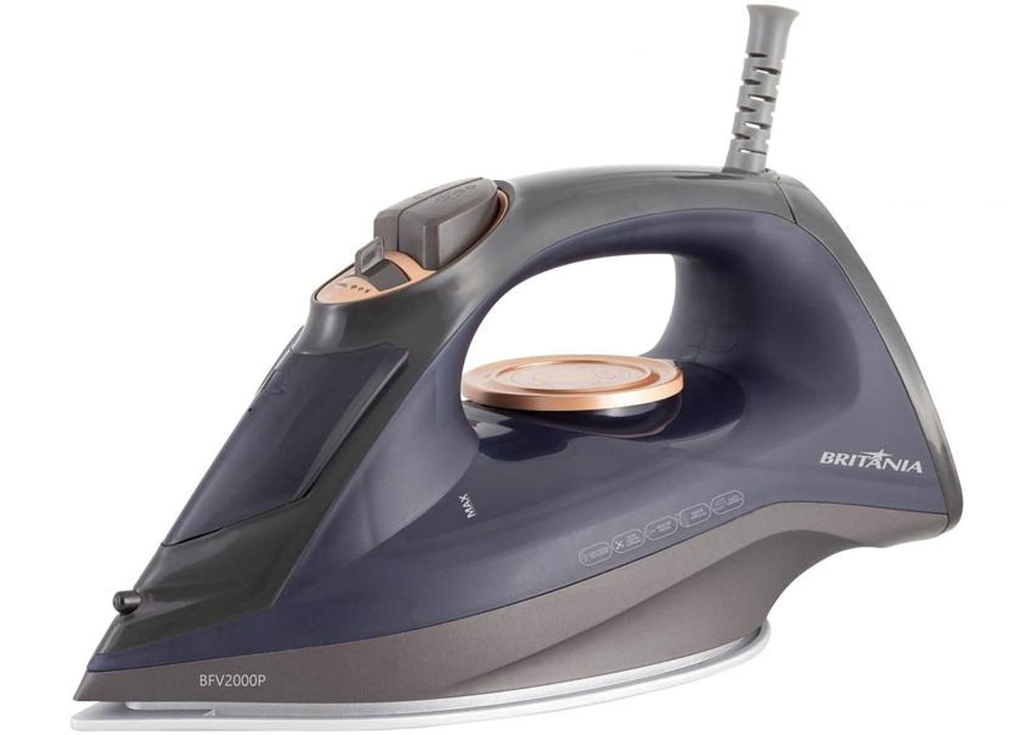 Ferro de Passar Roupa a Seco e a Vapor Britânia - Ceramic BFV2000P Preto