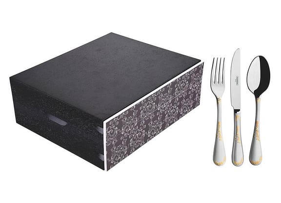 Faqueiro Tramontina Renascença 66929/352 Inox 76 Peças com Estojo