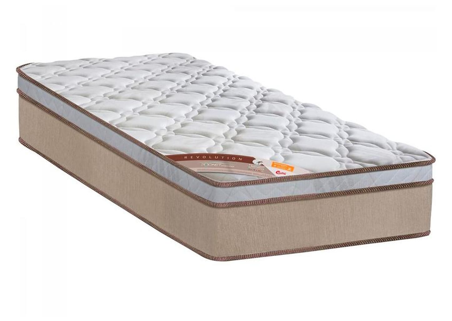 Colchão Solteiro Castor Mola Pocket 27cm de Altura Revolution