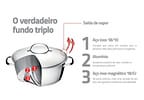 Caçarola Tramontina Inox 3,3L com Tampa - Allegra 62653/220