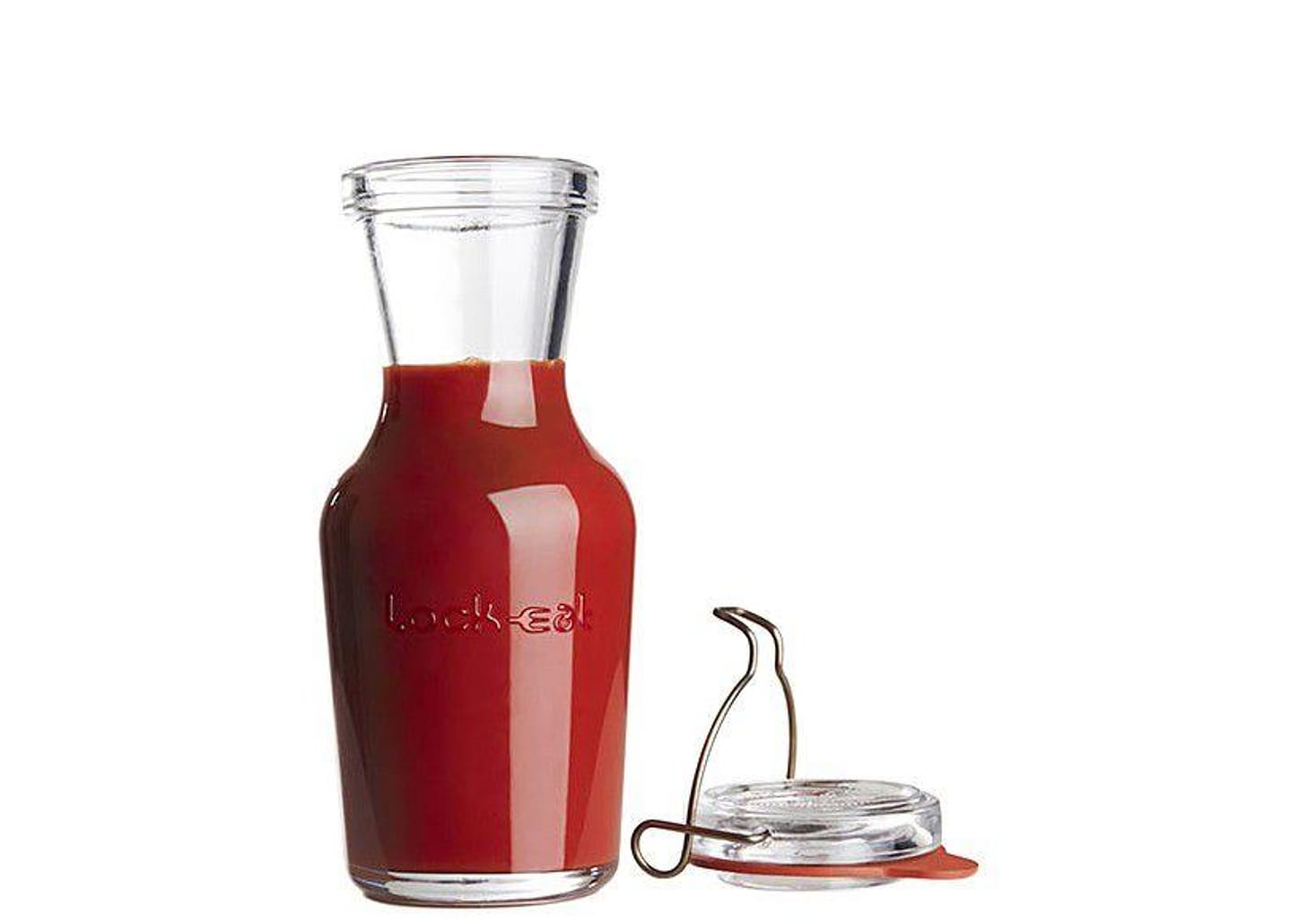 Jarra de Vidro com Tampa Transparente 250ml - Luigi Bormioli Lock Eat