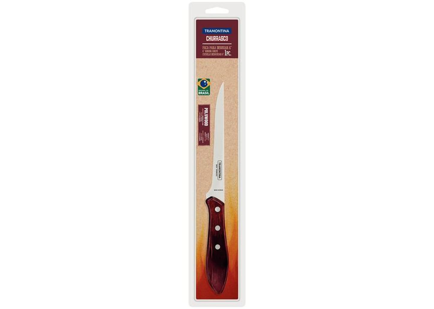 Faca para Desossar Tramontina Inox 6” Polywood
