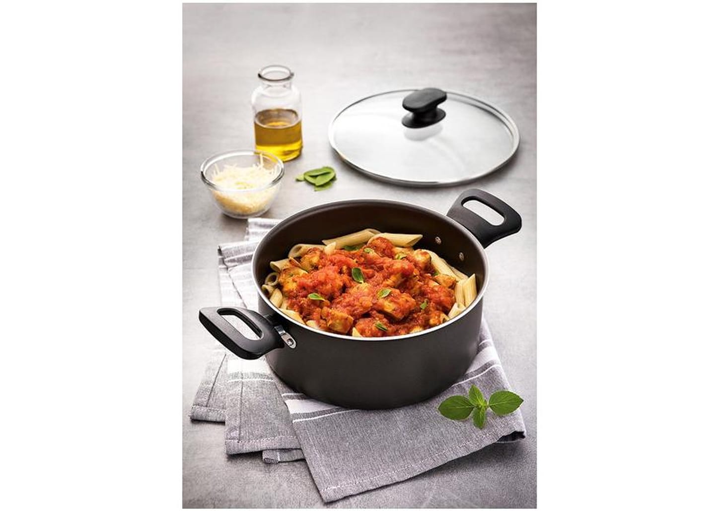 Caçarola Tramontina Antiaderente Grafite 3,7L 22cm Loreto 20382022