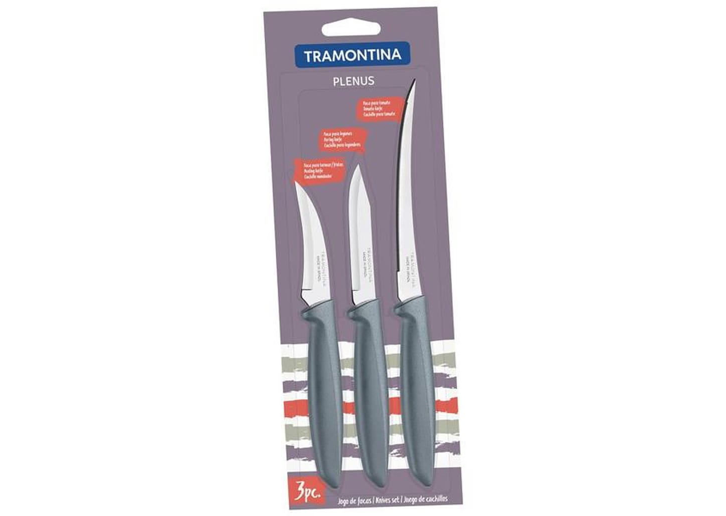 Jogo de Facas 3 Peças Tramontina Plenus 23498/612