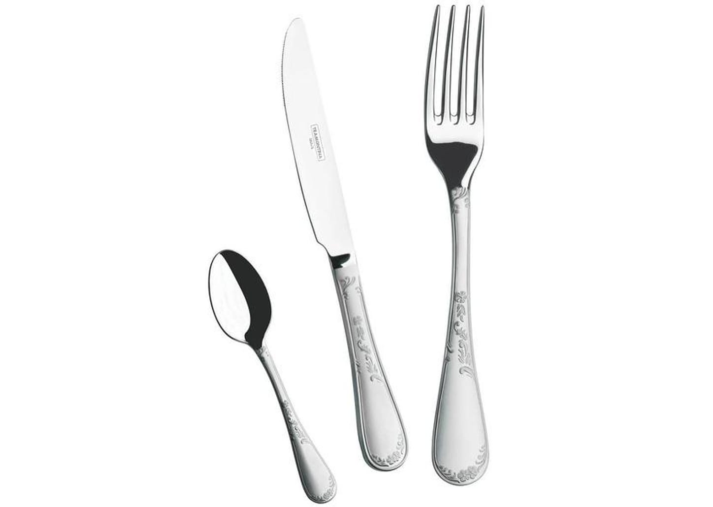 Faqueiro Tramontina Coleção Arabesco 66929/000 - Inox 24 Peças