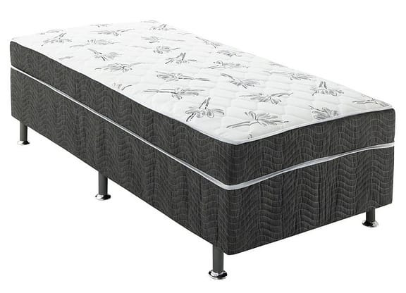 Cama Box Solteiro Conjugado 88x43x188cm - Ortobom Physical Spring Gray