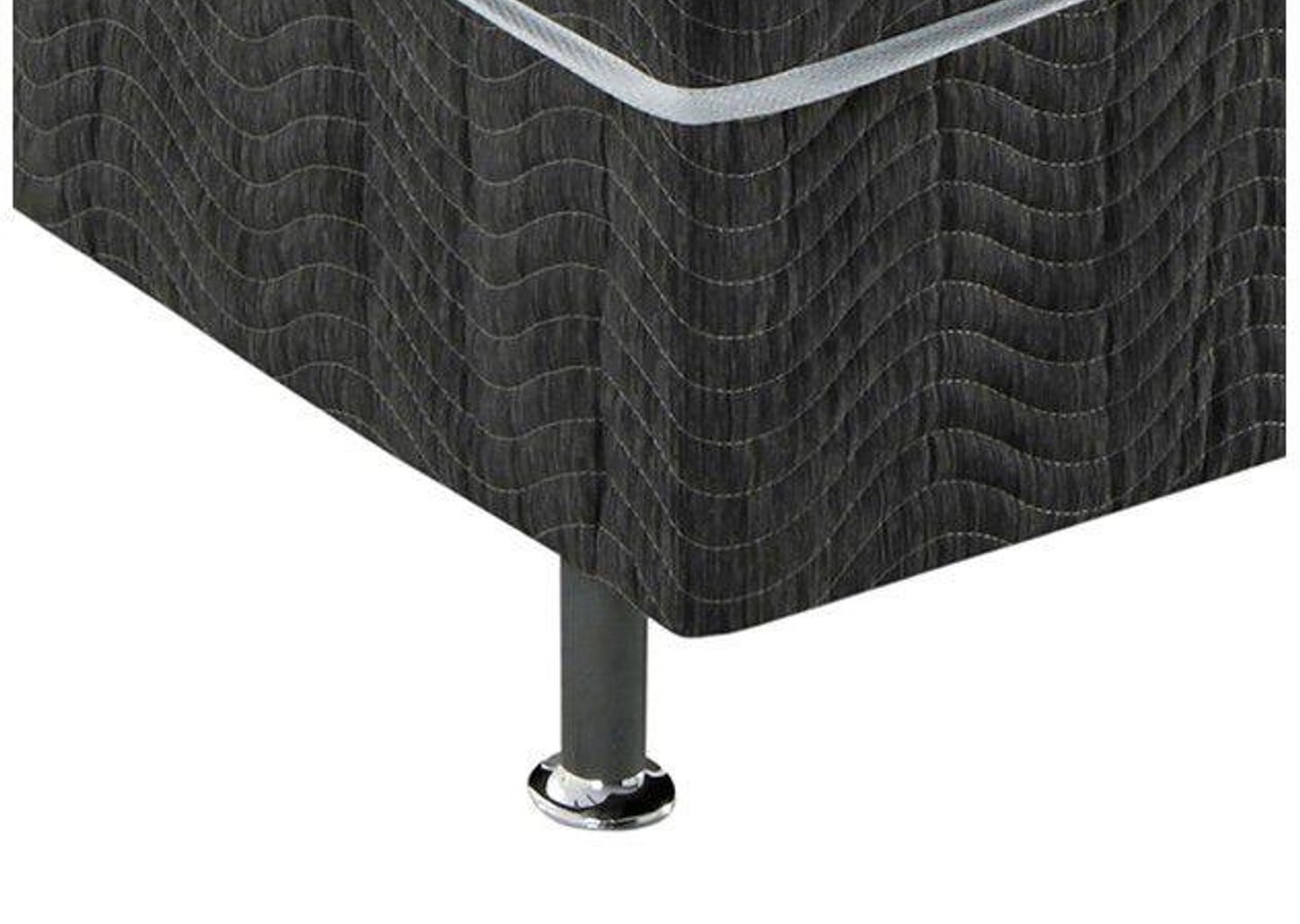 Cama Box Solteiro Conjugado 88x43x188cm - Ortobom Physical Spring Gray