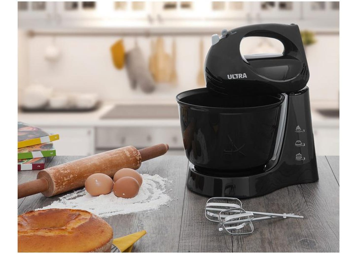 Batedeira Portátil Ultra - Preta 150W B-11 3 Velocidades