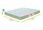 Colchão Casal Viúva Castor Espuma D-33 18cm de Altura Sleep Max