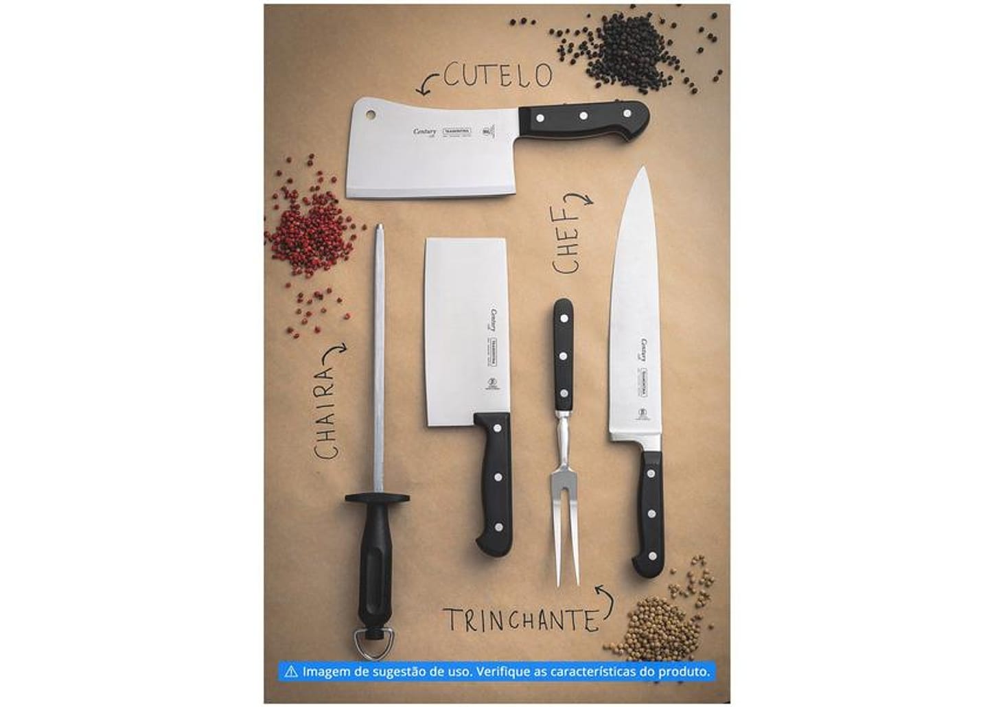 Cutelo 6” Inox Tramontina - Ultracorte