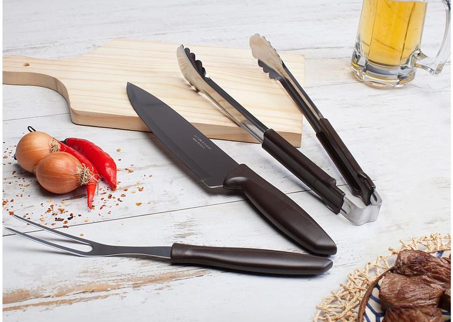 Kit Churrasco Tramontina Plenus 3 Peças