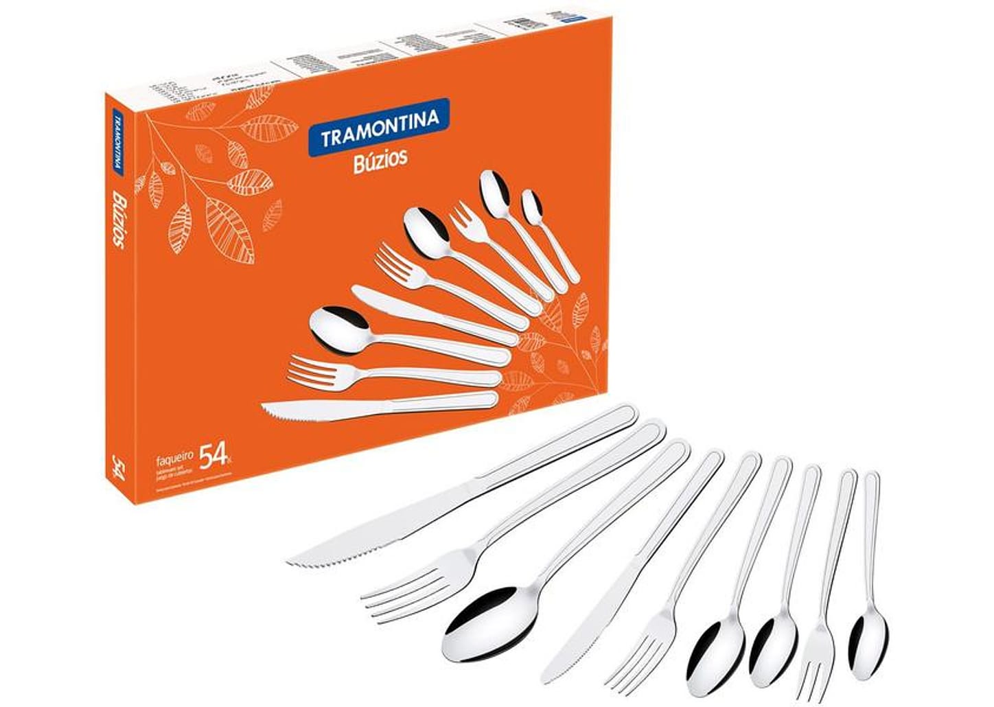 Faqueiro Tramontina Inox Búzios 54 Peças