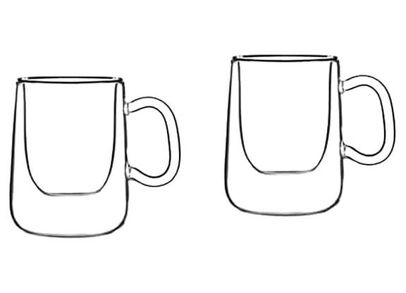 Jogo de Xícaras de Café 90ml Luigi Bormioli - Jamaica 2 Peças