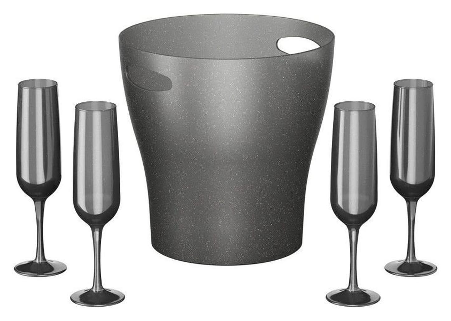 Jogo de Taças para Espumante 5 Peças Coza - Celebration com Cooler