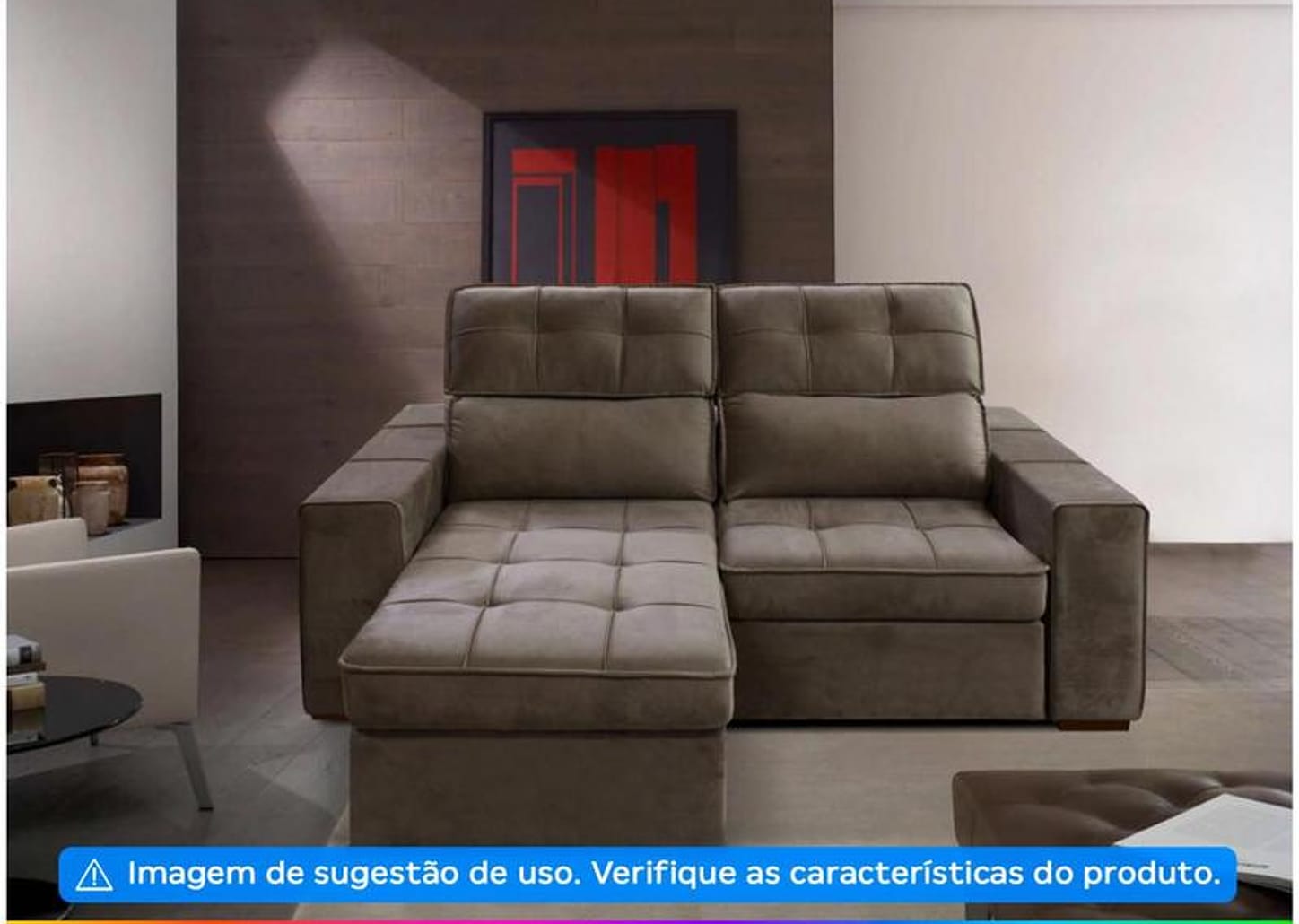 Sofá Retrátil Reclinável 3 Lugares Veludo Joly Barsa Gralha Azul