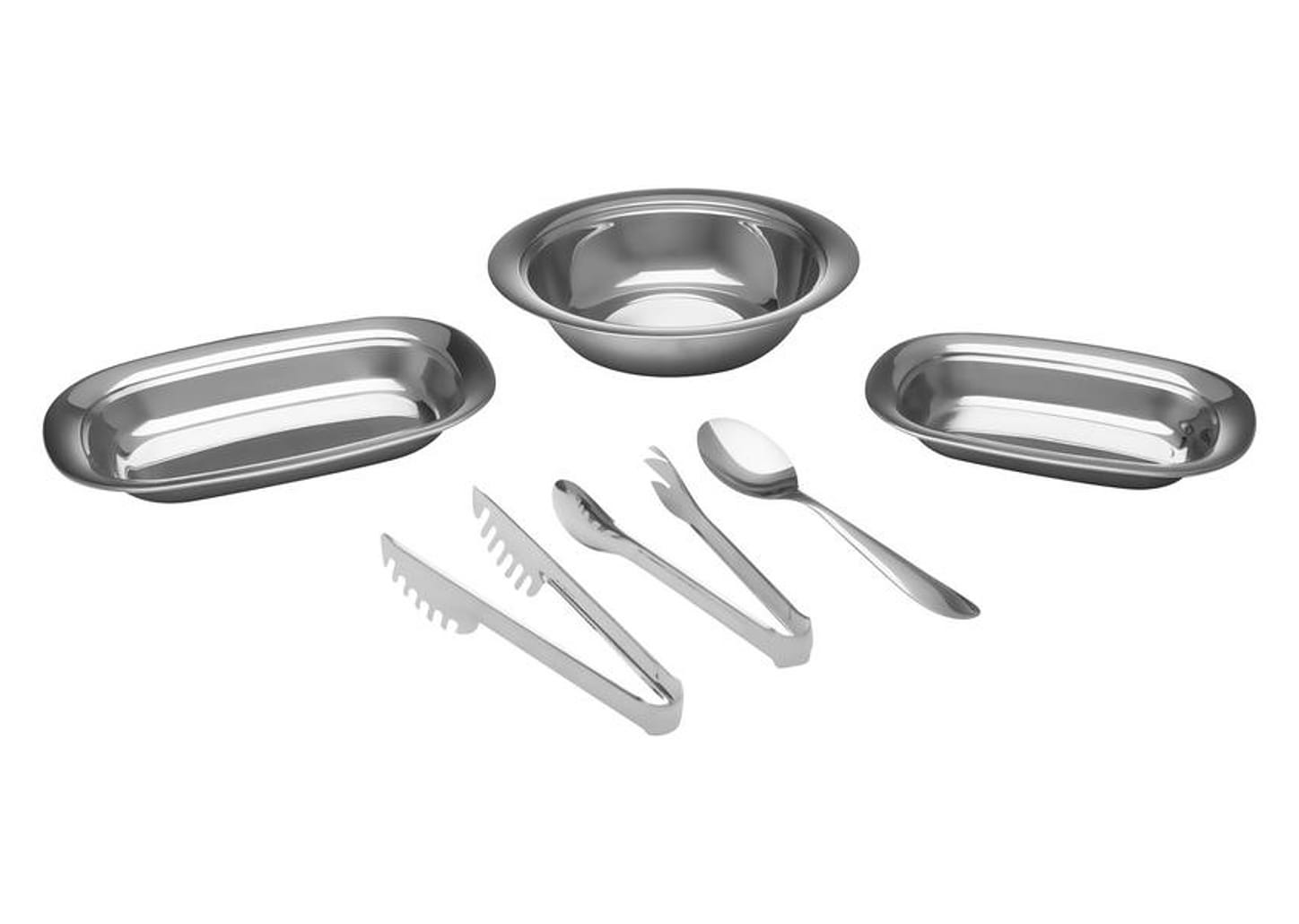 Conjunto de Servir Brinox Inox 6 Peças - Lyon 2343/100