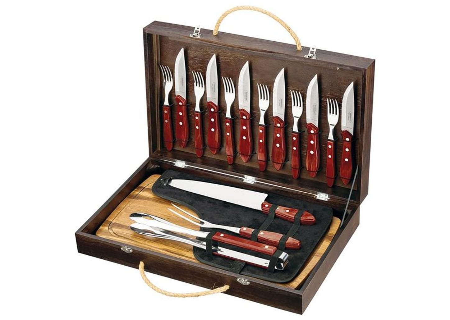 Kit de Churrasco 17 Peças Tramontina - Polywood 21198/766