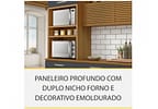 Cozinha Compacta Nesher Realeza Nicho para - Micro-ondas 4 Portas 1 Gaveta 100% MDF