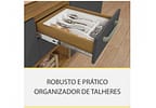 Cozinha Compacta Nesher Realeza Nicho para - Micro-ondas 4 Portas 1 Gaveta 100% MDF