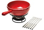 Aparelho de Fondue Cerâmica Emile Henry - Vermelho 9 Peças 33453034