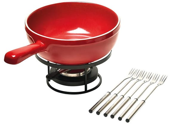 Aparelho de Fondue Cerâmica Emile Henry - Vermelho 9 Peças 33453034
