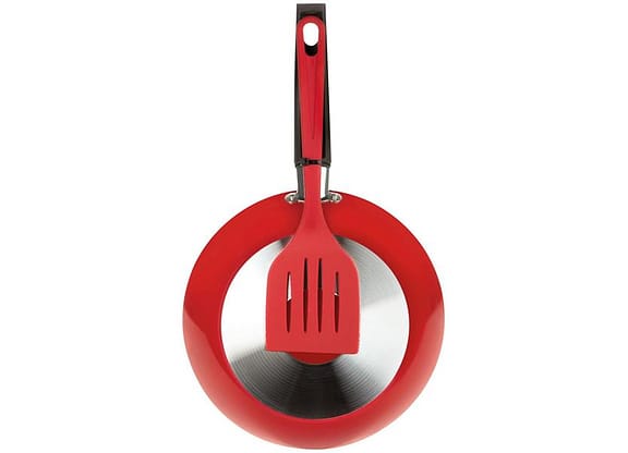 Frigideira Antiaderente Multiflon de Alumínio Color Francesa Vermelha 24cm