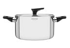Caçarola Tramontina Inox Fundo Triplo com Tampa 5,8L 24cm Grano Baquelite