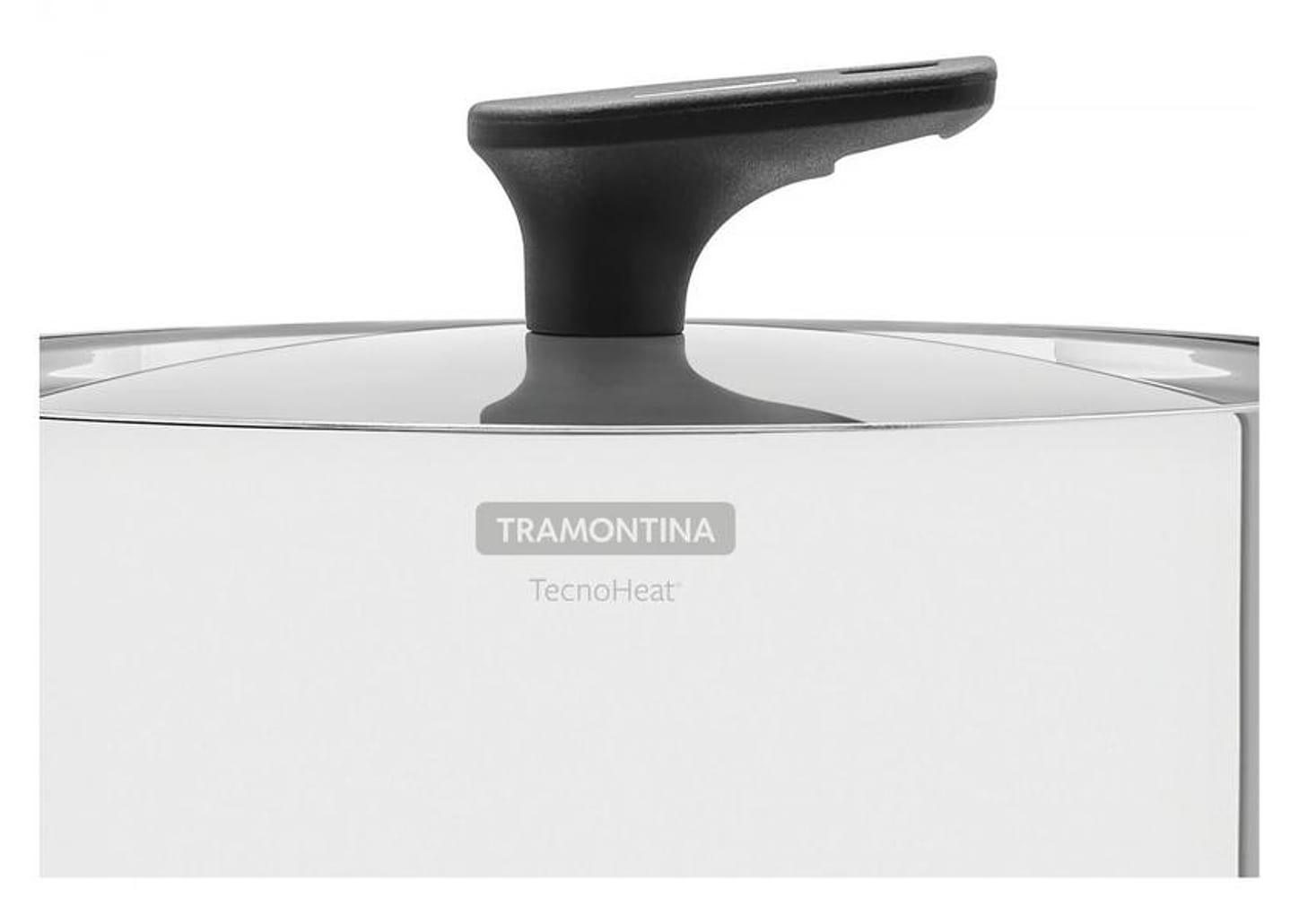 Caçarola Tramontina Inox Fundo Triplo com Tampa 5,8L 24cm Grano Baquelite