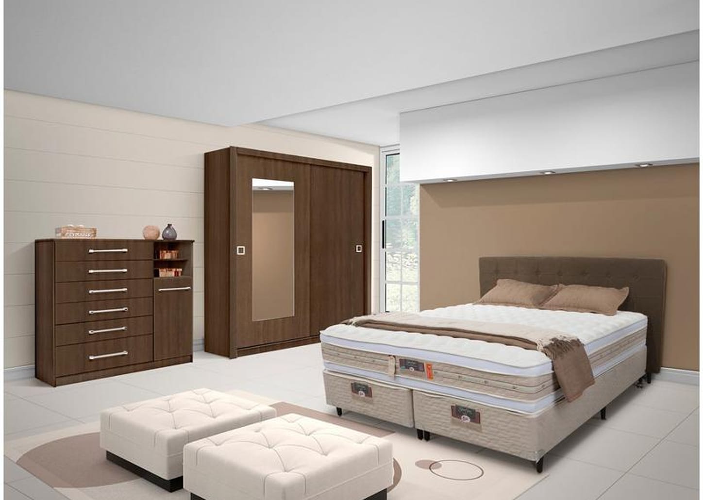 Colchão King Size Castor Mola Ensacadas/Pocket 34cm de Altura Silver Star