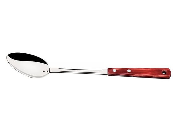 Colher de Arroz Inox Tramontina Polywood - Vermelha