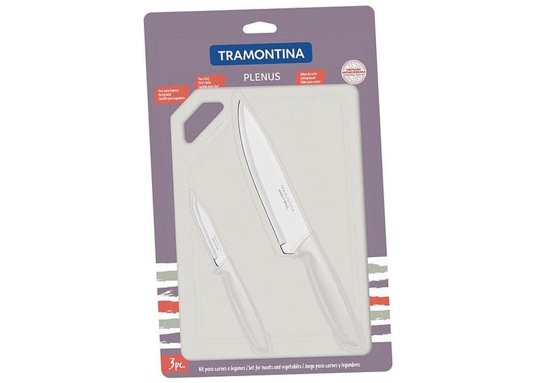 Jogo de Facas 3 Peças Tramontina - Plenus 23498/314