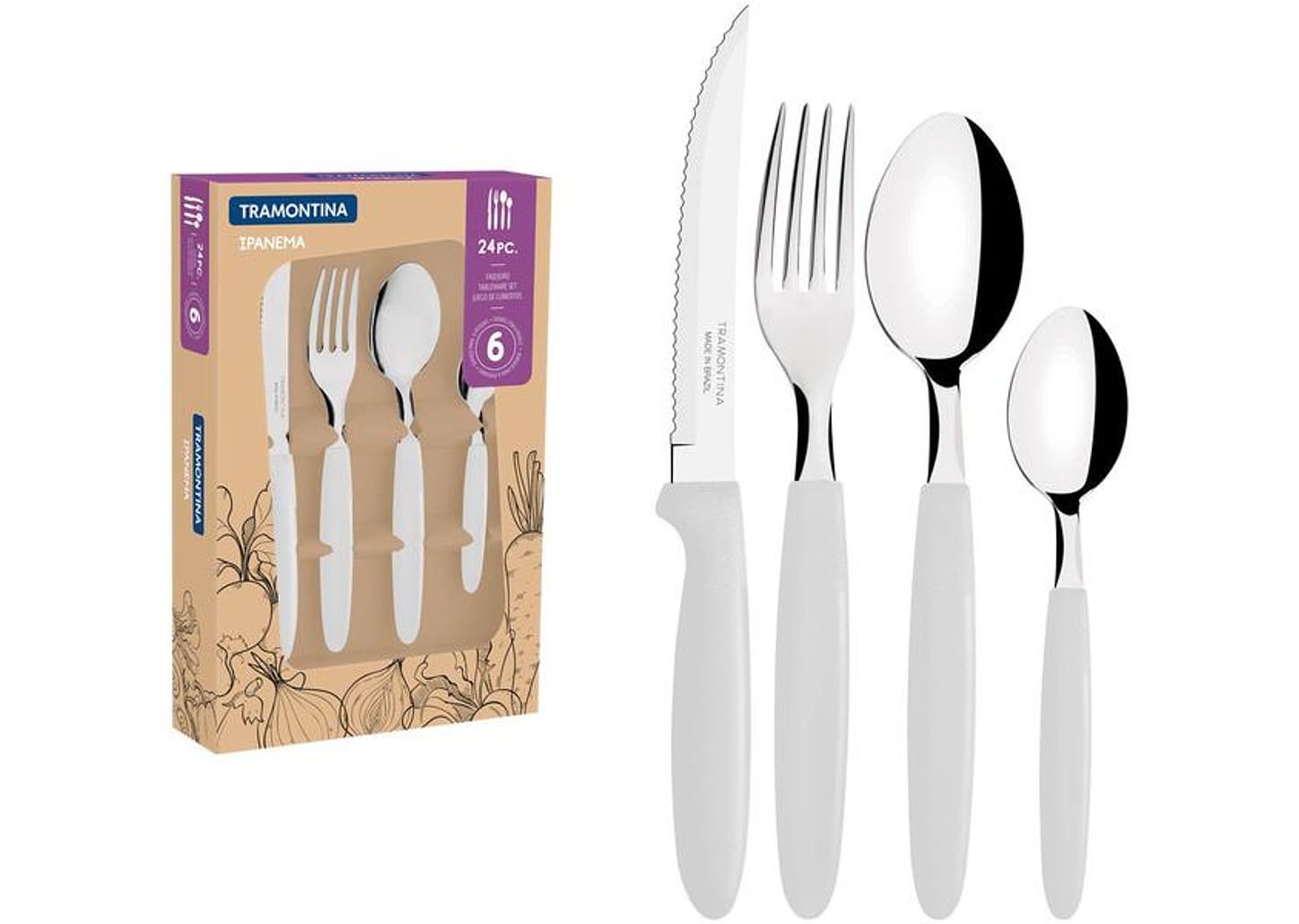 Faqueiro Tramontina Inox Ipanema 24 Peças