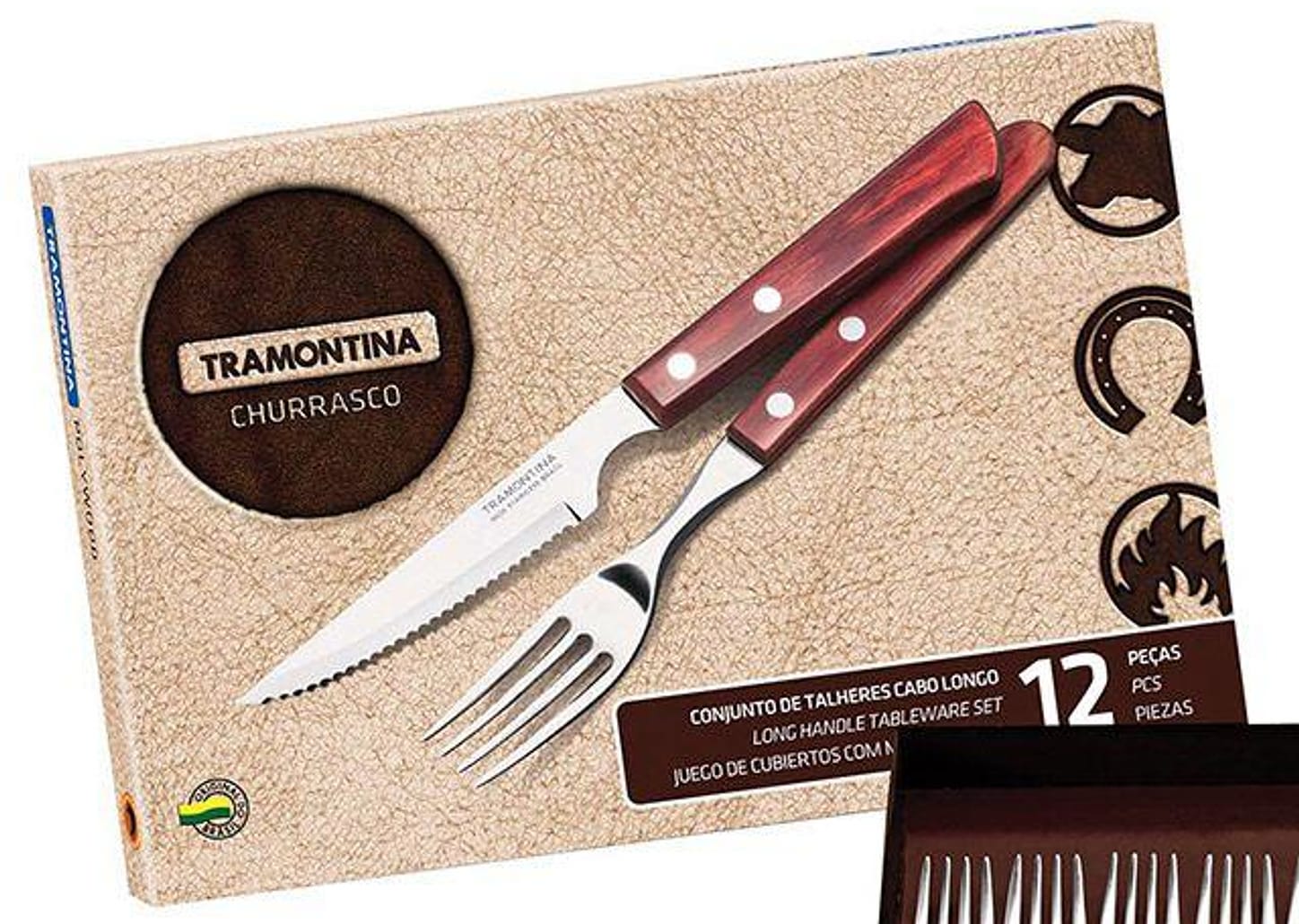 Kit Churrasco 12 Peças - Tramontina 21199/909