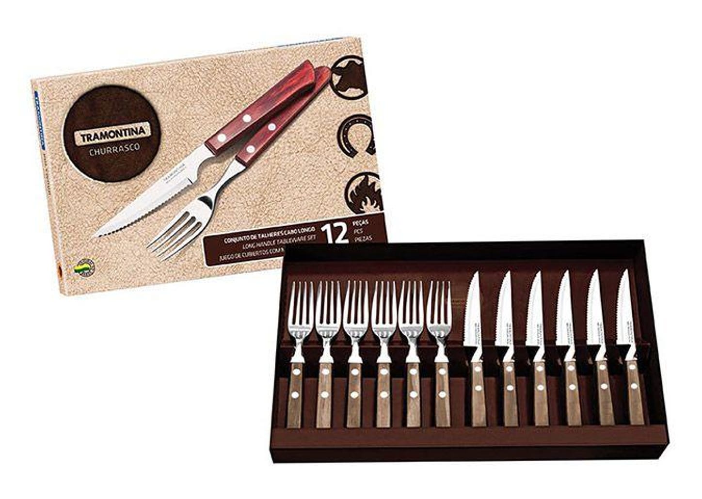 Kit Churrasco 12 Peças - Tramontina 21199/909