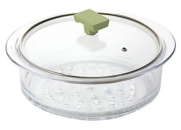 Cozi Vapore Ghidini Vidro 24cm Transparente com Tampa Vera