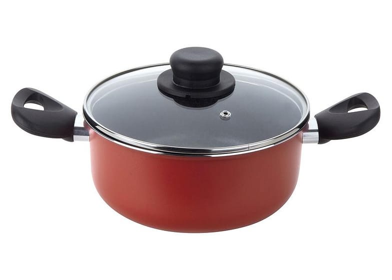 Caçarola Multiflon Antiaderente 2,7L 18cm 1,4mm com Tampa Páprika 73220