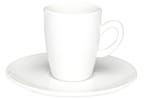 Jogo de Xícaras de Café Porcelana 75ml Oxford - Expresso Branco 6 Peças
