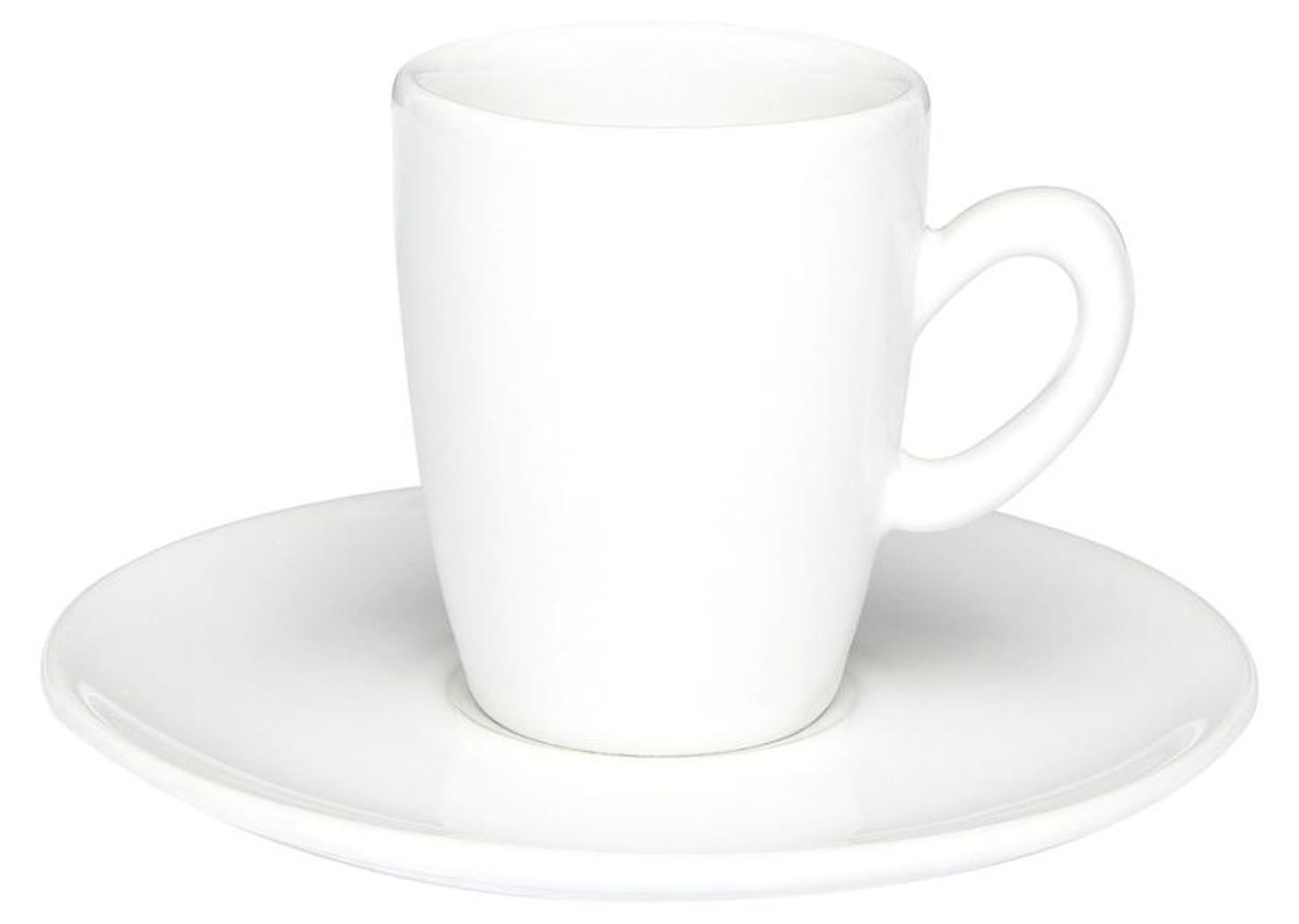 Jogo de Xícaras de Café Porcelana 75ml Oxford - Expresso Branco 6 Peças