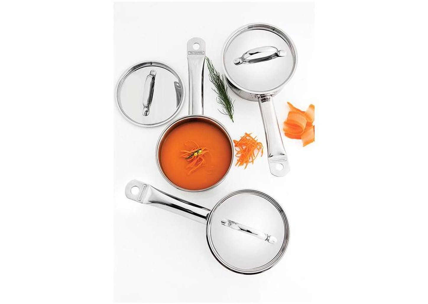 Panela Tramontina Inox 1,1L 14cm com Tampa - Professional 62621/140