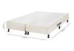 Box para Colchão Queen Size Castor Bipartido 27cm de Altura Poli
