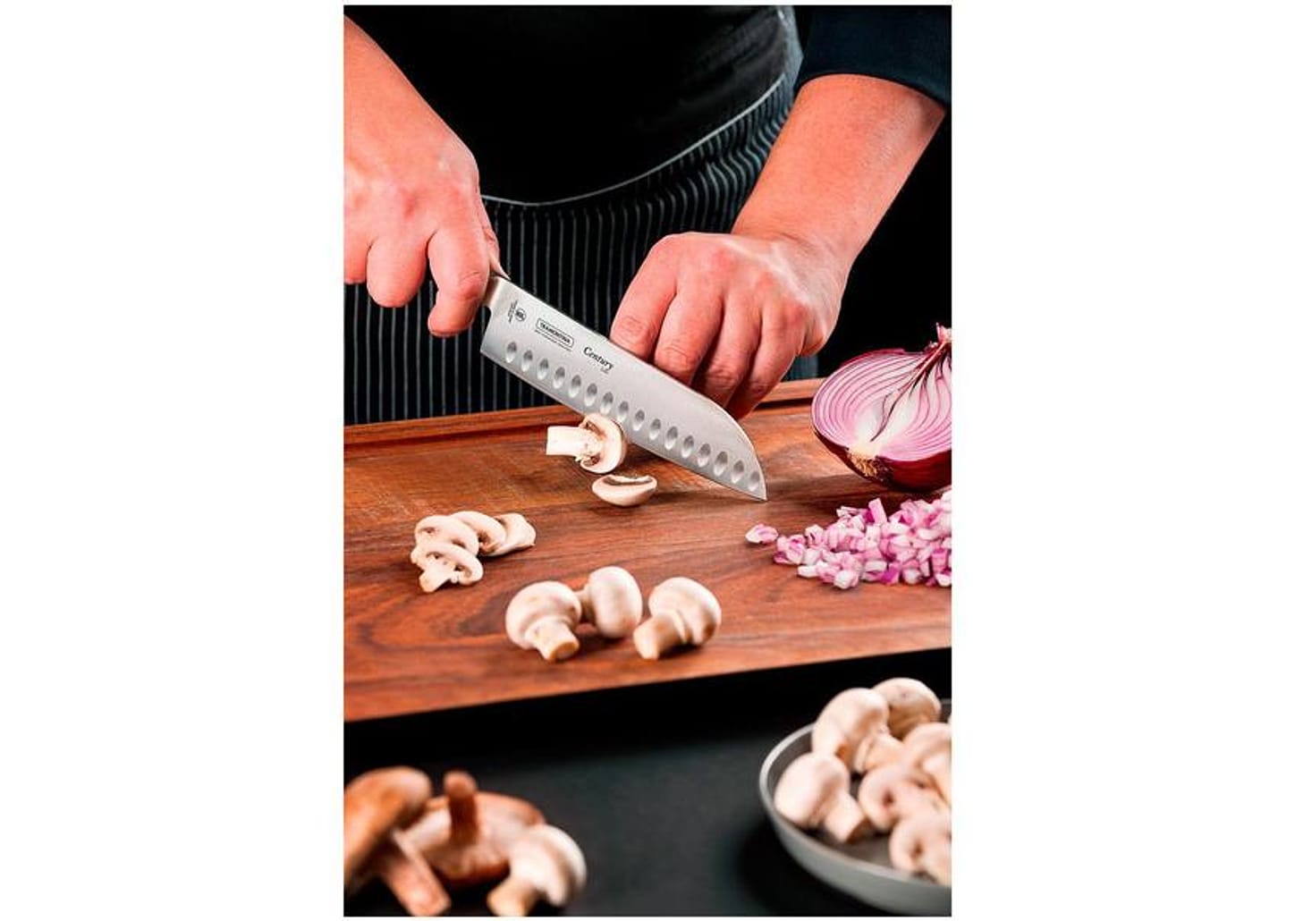 Faca para Fatiar e Picar 5” Inox Tramontina - Century Santoku