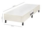 Base Cama Box Solteiro Castor 27cm de Altura Poli