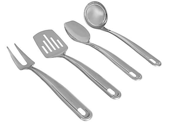 Jogo de Utensílios Tramontina Inox 4 Peças - Extrata 66815/710