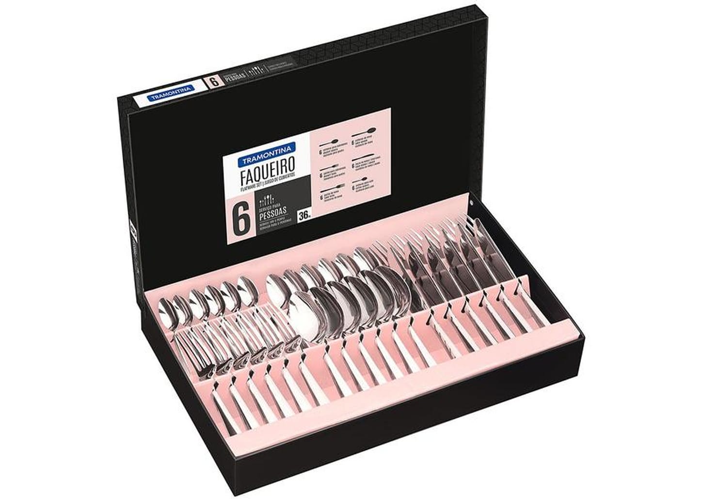 Faqueiro Tramontina Inox Mônaco 66917134 36 Peças