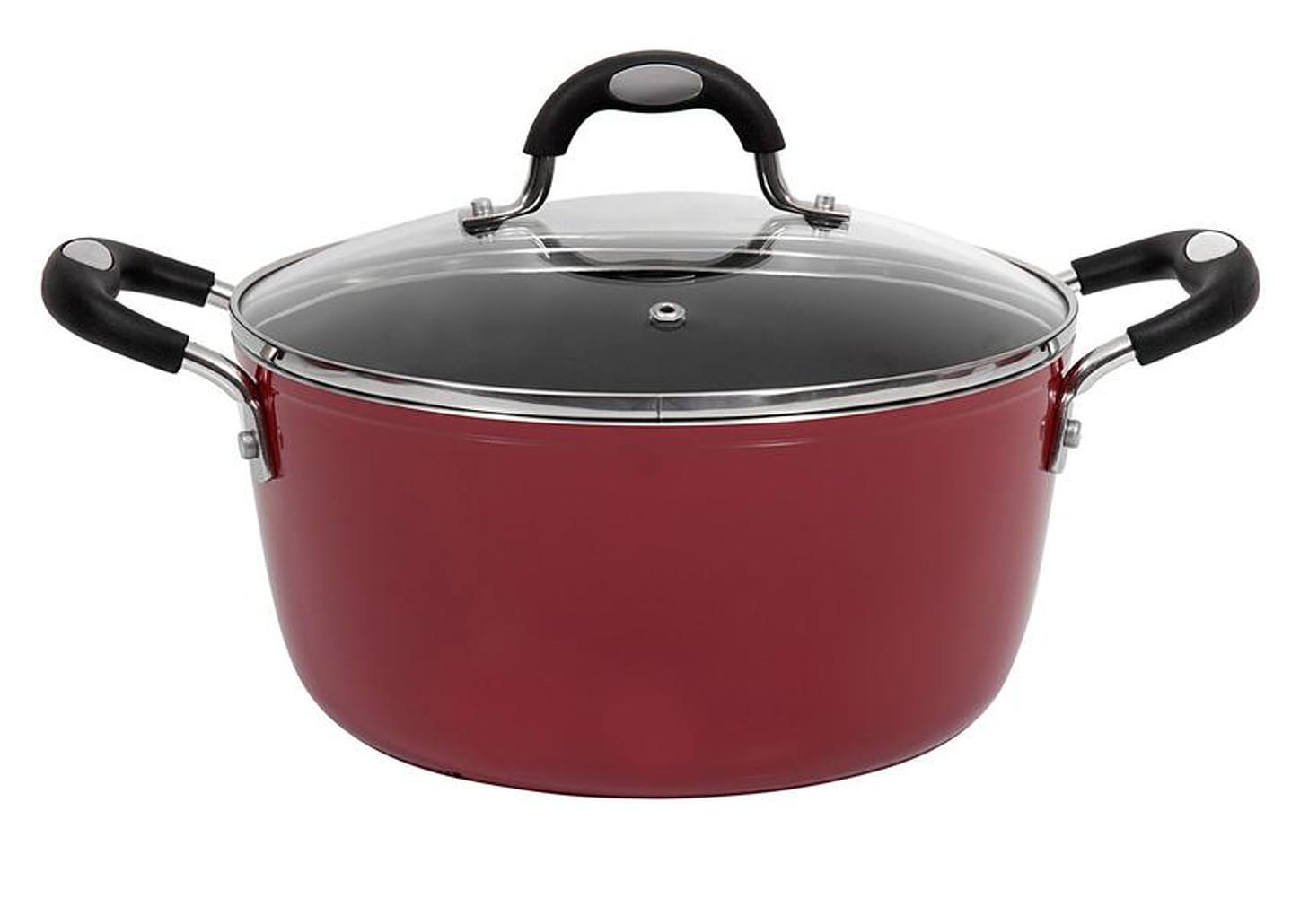 Jogo de Panelas Tramontina Antiaderente de Alumínio Vermelho 5 Peças Mônaco