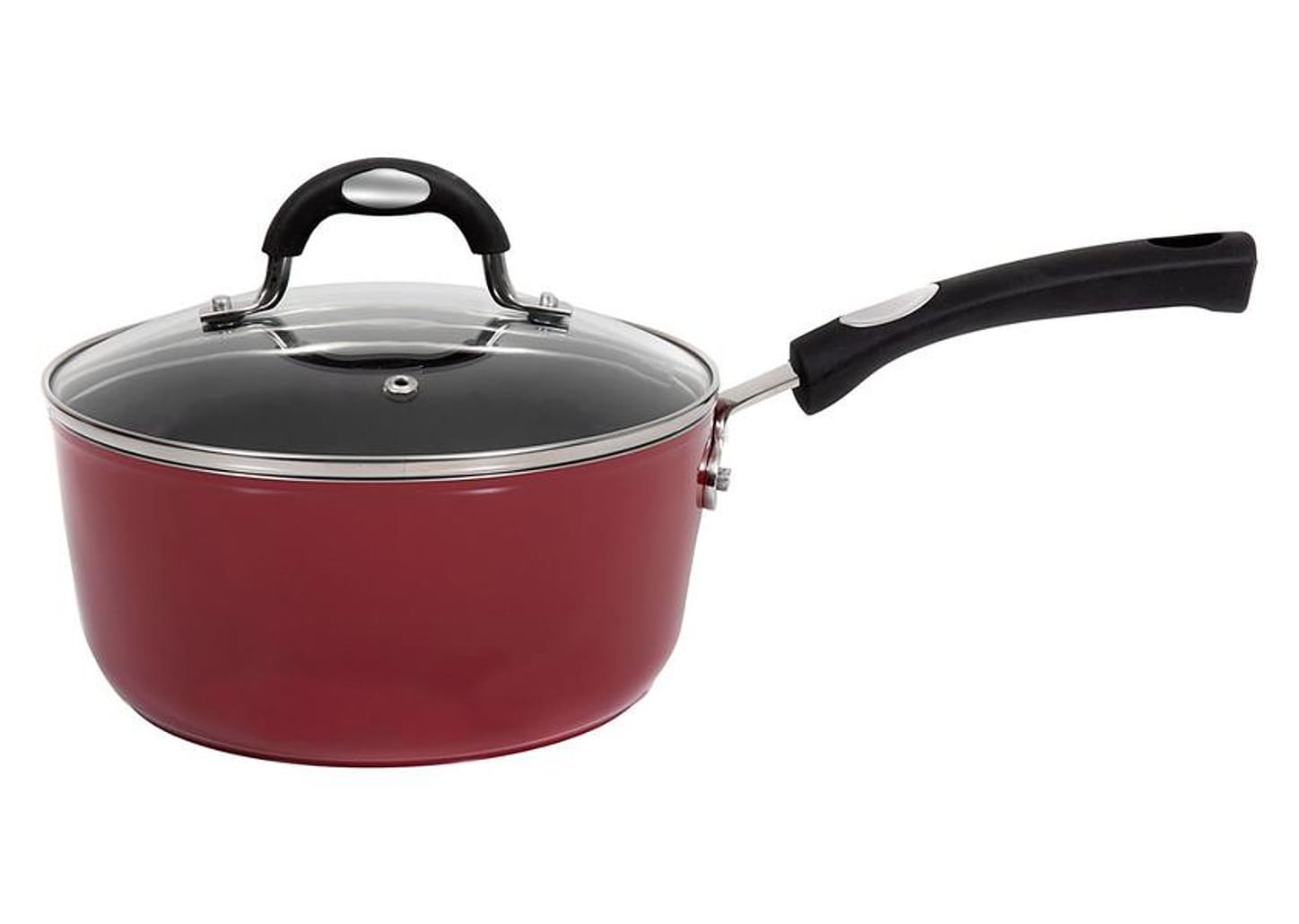 Jogo de Panelas Tramontina Antiaderente de Alumínio Vermelho 5 Peças Mônaco