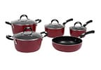 Jogo de Panelas Tramontina Antiaderente de Alumínio Vermelho 5 Peças Mônaco