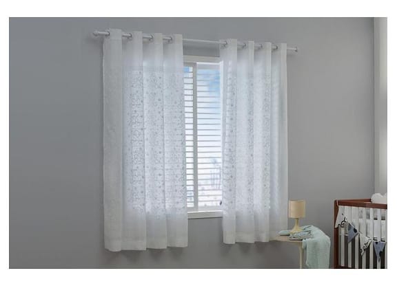 Cortina Infantil Santista Branca Londres Teddy 180x280cm