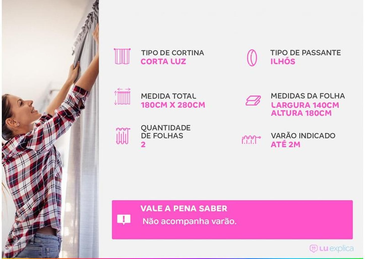 Cortina Infantil Santista Branca Londres Teddy 180x280cm